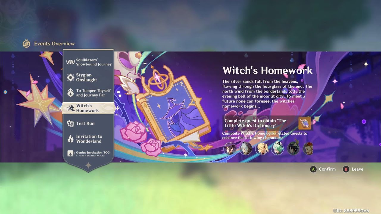 Witch’s Homework Main Event | Full Gameplay & Rewards | Genshin Impact PC