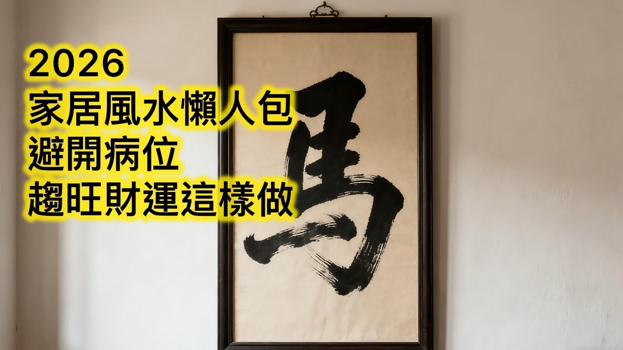2026年居家風水懶人包｜避開病位、催旺財運這樣做！ 有字幕