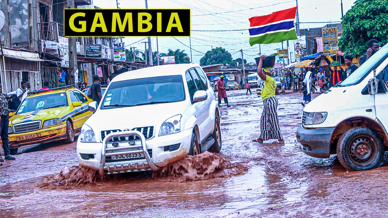 🇬🇲 Gambia Traffic from Airport Juntion to Westfield