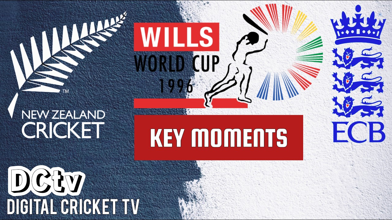 Key Moments NEW ZEALAND vs ENGLAND / 1st Match / WILLS CRICKET WORLD CUP 1996 / New Rare Video 2026