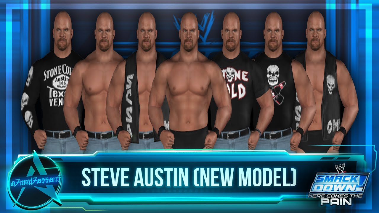 HCTP Ultimate Edition - Steve Austin (New Model - 7 Attires) | PS2 Mod