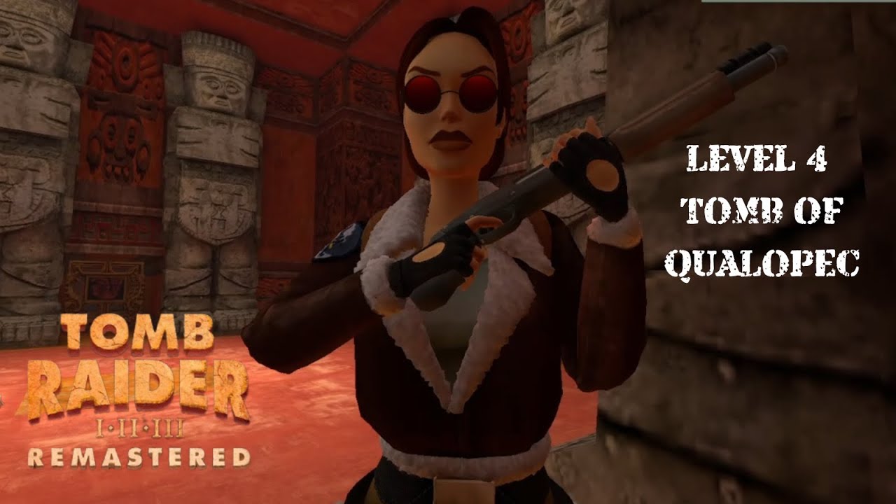 Tomb Raider 1 Remastered - Level 4: Tomb of Qualopec, All Secrets & Pickups 100% Walkthrough