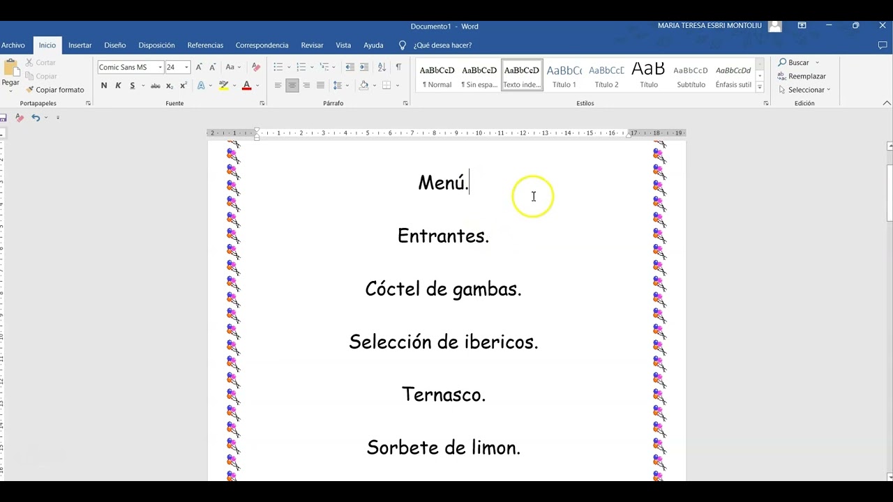 Ejercicio 9 Word.