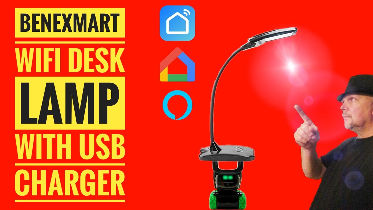 BENEXMART Smart WiFi LED Desk Lamp Work with Alexa Echo Dot Google Home with USB Charging review