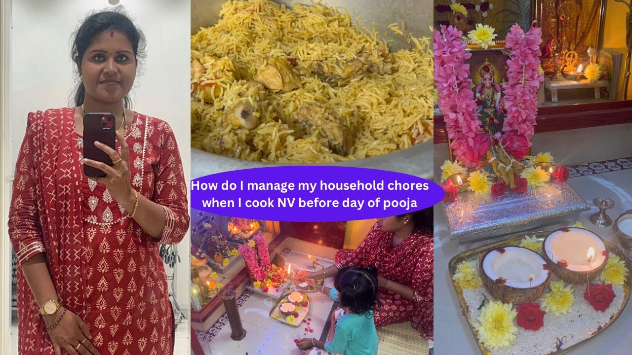 Theipirai Panchami poojai / Thengai deepam / 1kg chicken vadi biriyani recipe / Tales of saranya