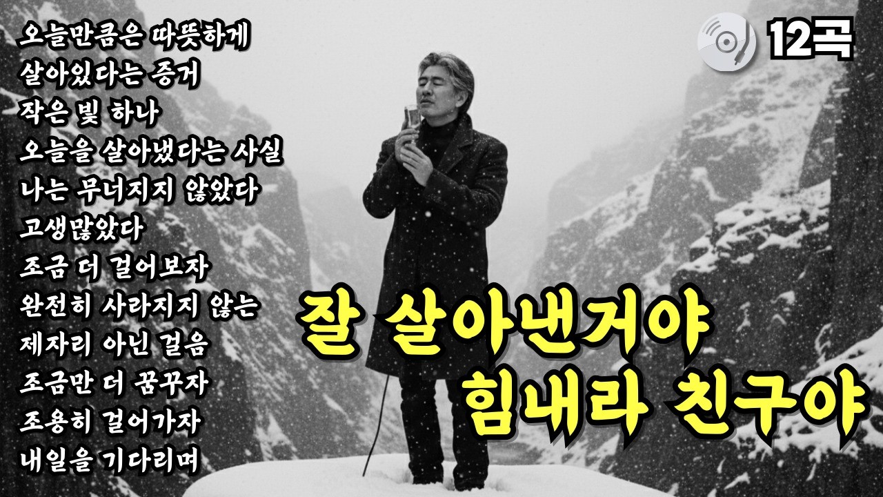 ✨잘 살아낸거야 힘내라 친구야 | 위로와 힘이 되는 노래 | 중년의 마음을 울리는 중년감성 발라드 12곡 모음