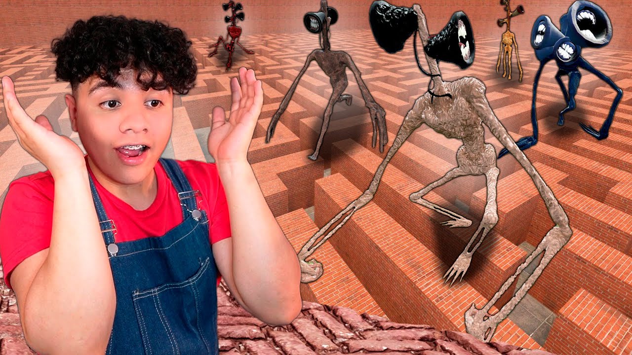 ¿Puede SIREN HEAD encontrarme en un LABERINTO?!