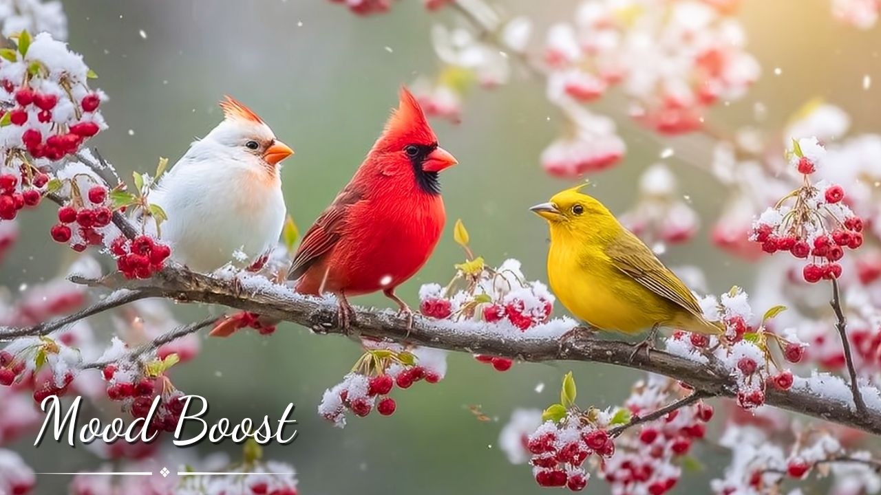 Snow Birds and Piano Serenade 🎹❄️ | Calm Your Soul and Sleep Peacefully with Healing Melodies 🎶