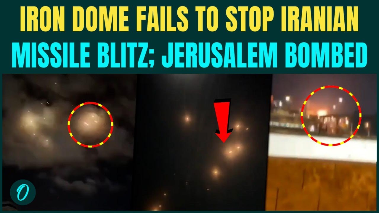 Iran POUNDS Israel&rsquo;s Jerusalem| CHILLING Moment Iranians Ballistic Missiles Hit | Iron Dome FAILS?
