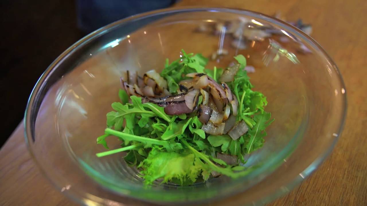 Grilled Red Onion Salad