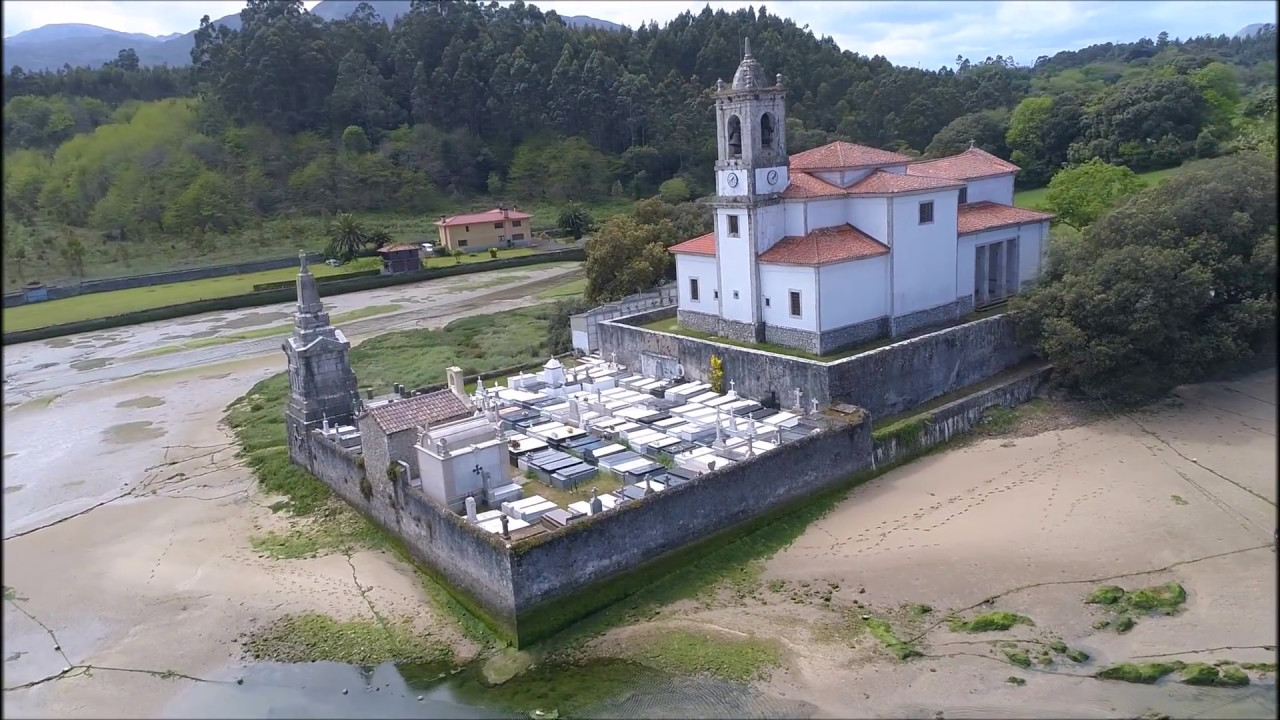 Iglesia de Nuestra Señora de los Dolores, Barro Asturias phantom 4 pro 1080p