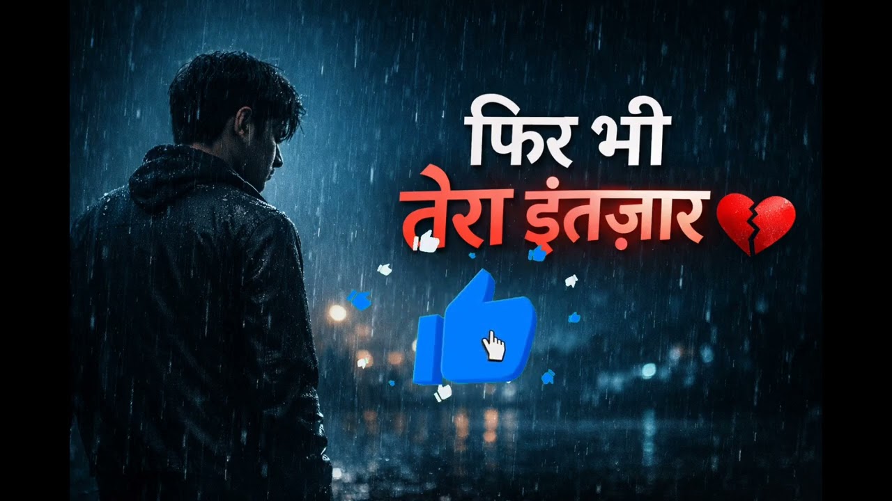 फिर भी तेरा इंतज़ार 💔 | Sad Romantic Hindi Song | Heart Touching Love Story Ai generated