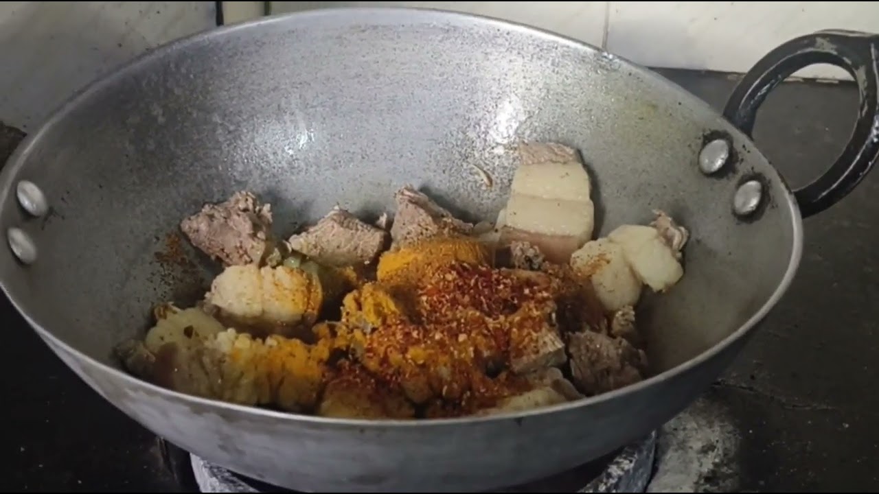 pork dry fry  recipe 🤤