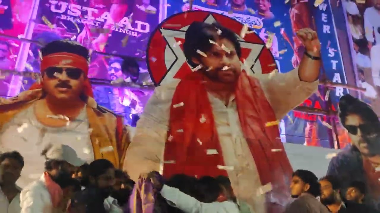 pawan kalyan | Usthad Bhagat Singh Cutout Launch || sai ram 70Mm | Hyderabad || Johnny Master 