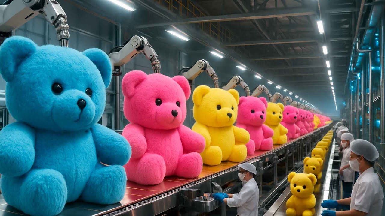 How Teddy Bears Are Made in Factory| Stuffed Bear Crafting Process | Teddy Bear Manufacturing