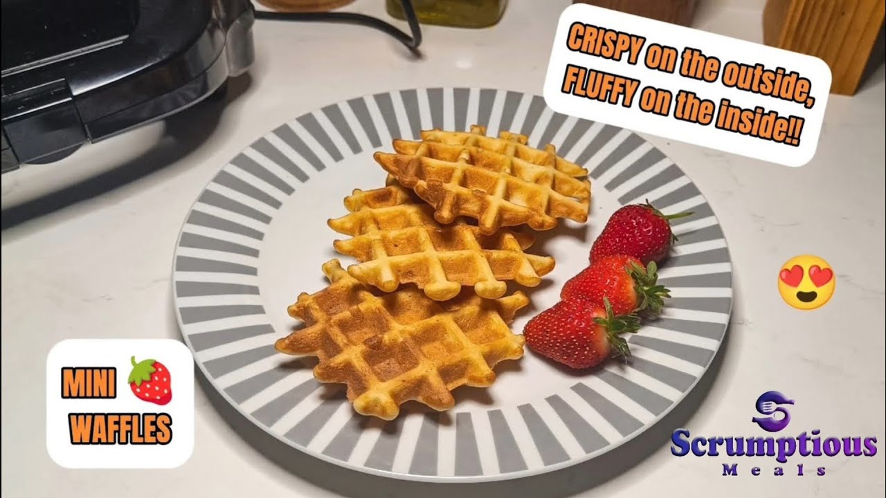 Crispy Mini Waffles Recipe |Easy |Perfect |Waffle Maker |Quick| Best