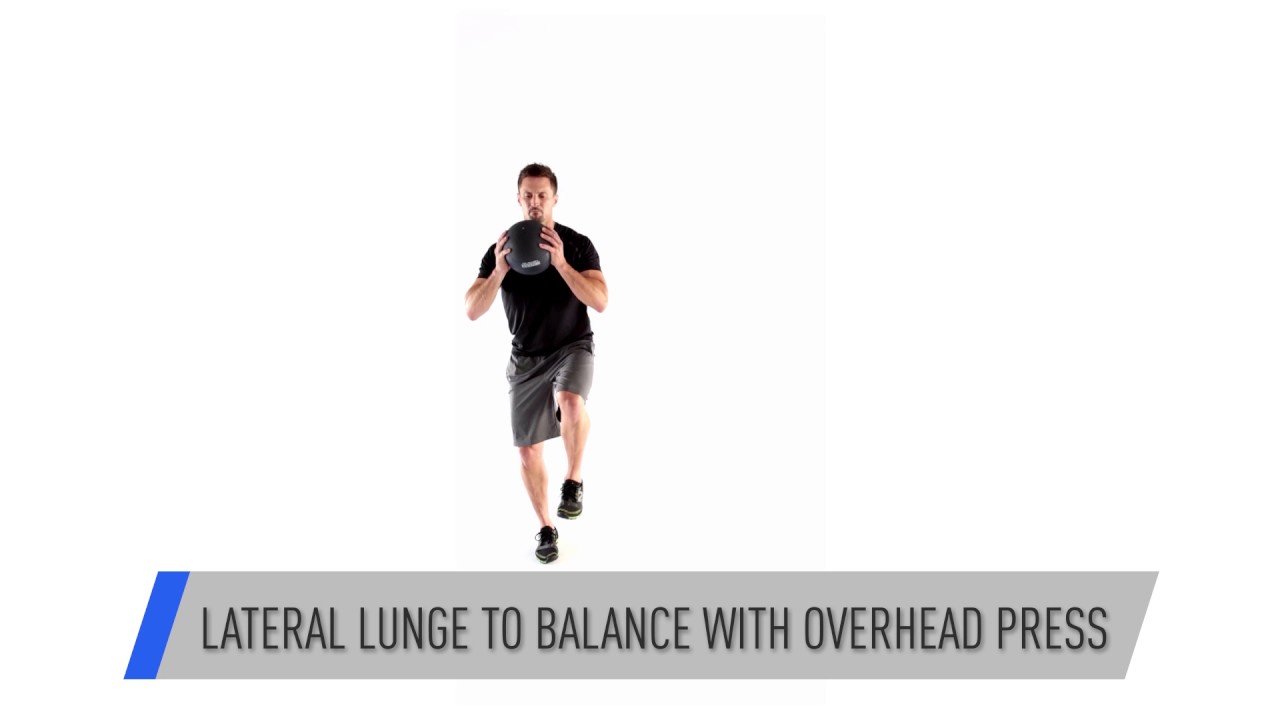 Brain Training - Lateral Lunge to Balance with Overhead Press | 24 Hour Fitness