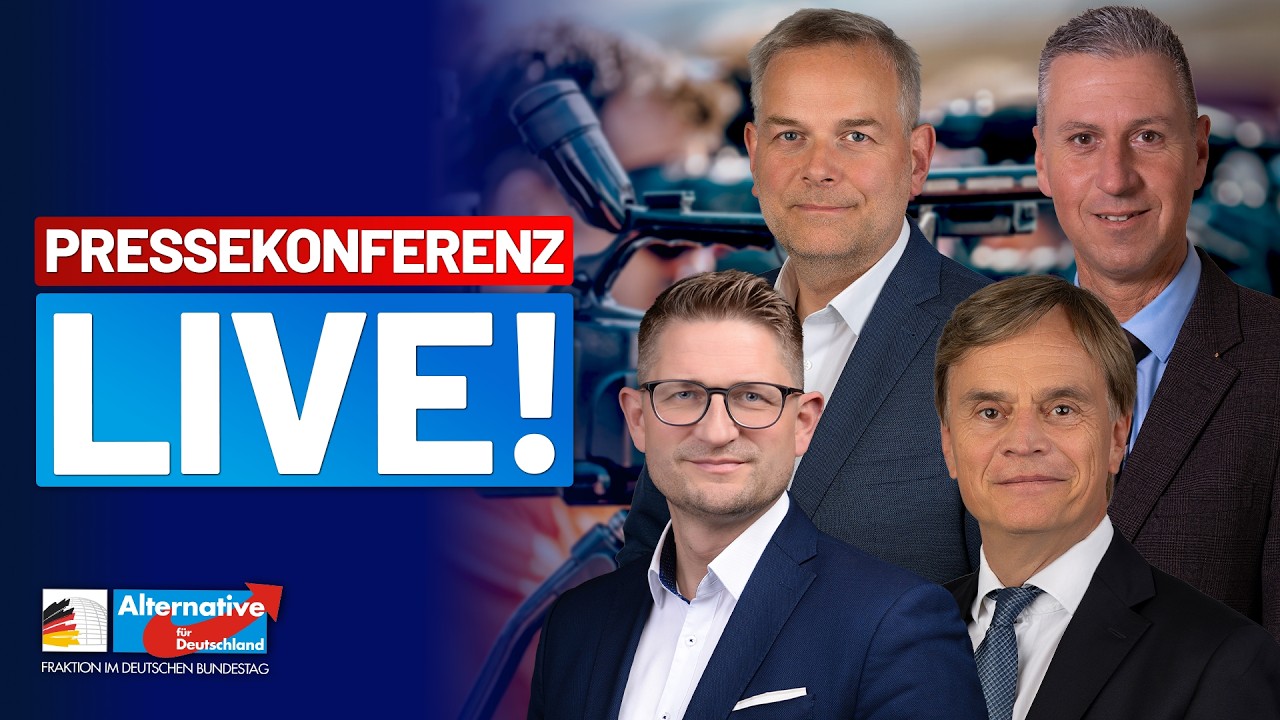 LIVE: Pressekonferenz der AfD-Fraktion - Diese Woche im Bundestag