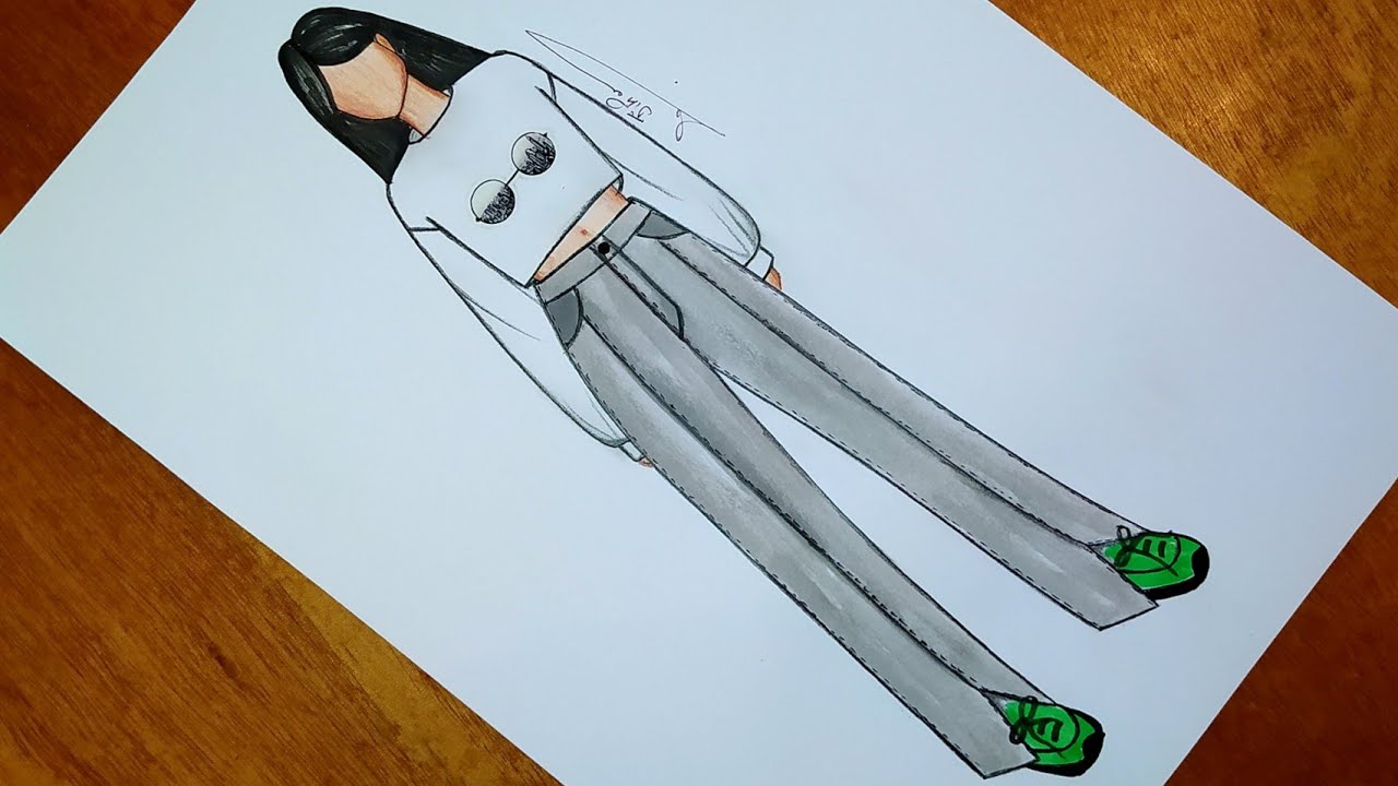 تعلم رسم أزياء كاجوال لفصل الربيع خطوة بخطوة 3 | رسم ازياء | رسم سهل