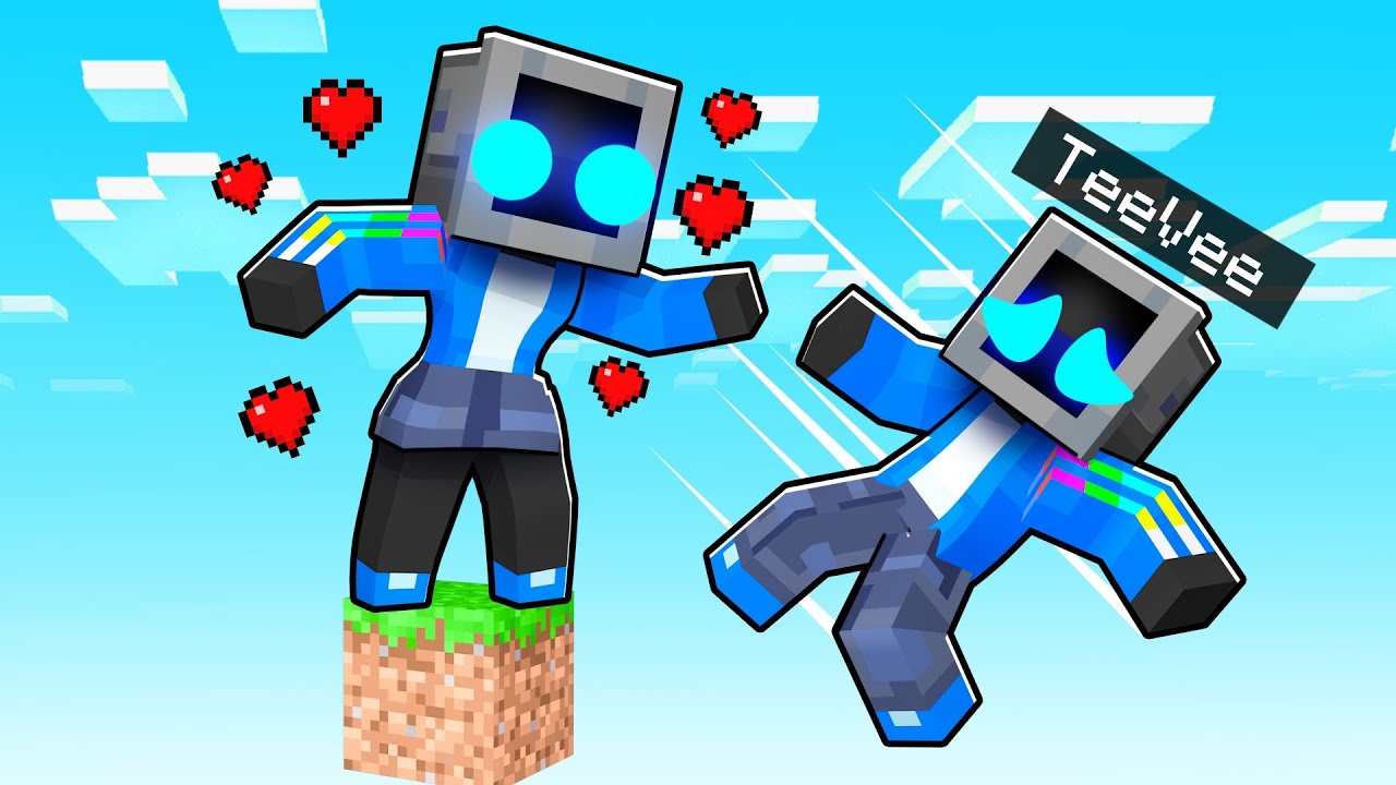 One Block Skyblock with MY GIRLFRIEND in Minecraft!