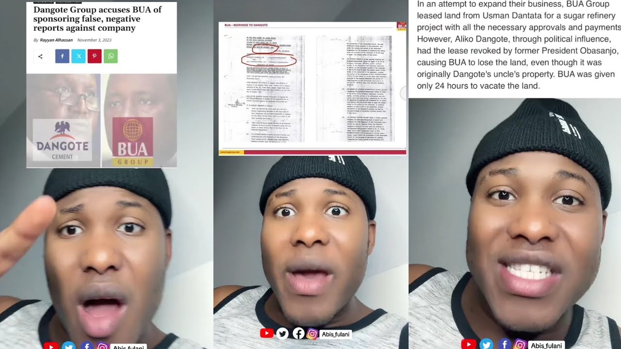 Bayani akan fadan dake faruwa tsakanin Alhaji Aliko Dangote da Abdussamad BUA