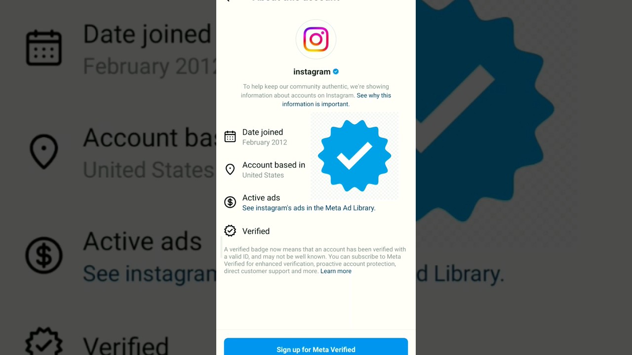 How To Enable Instagram Meta Verified Option 😃#shorts