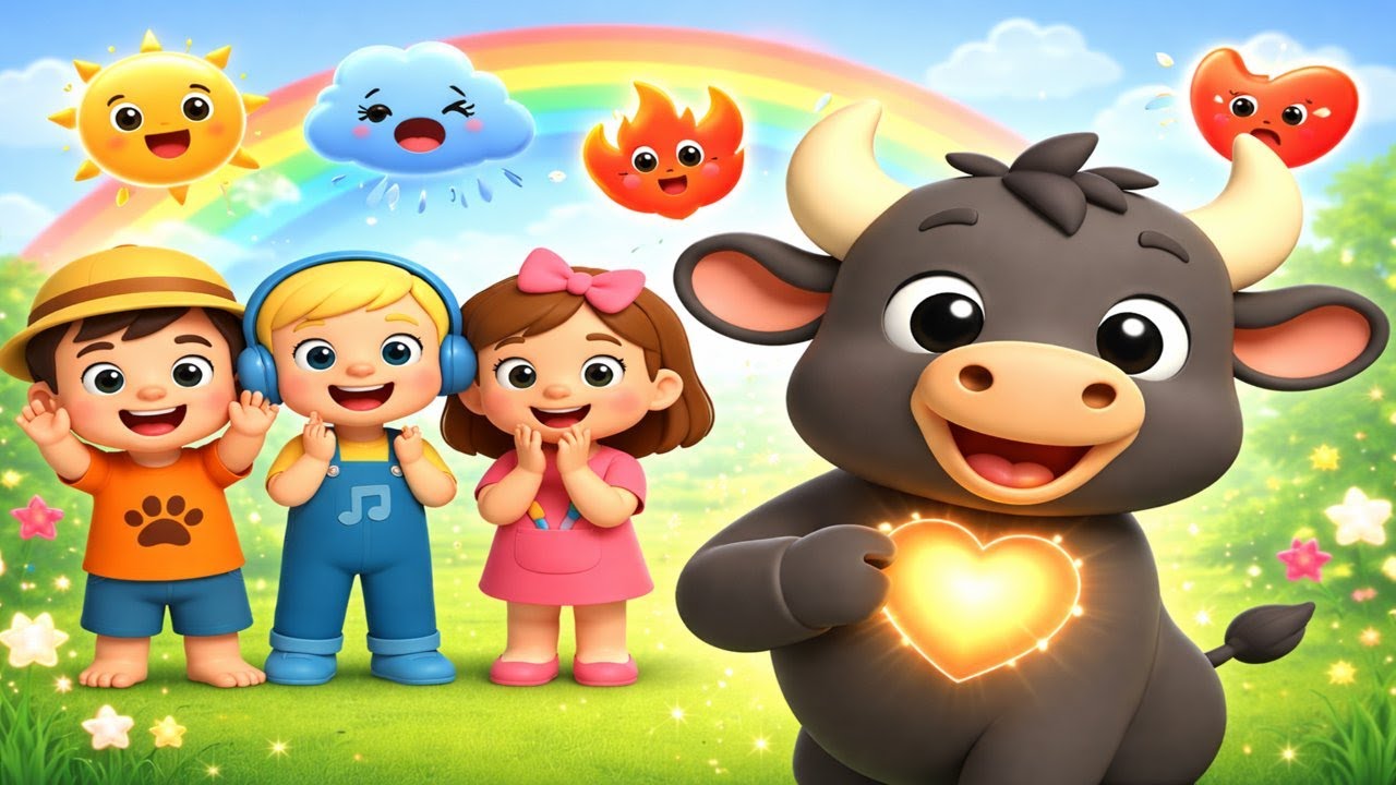 O Boi Ensina os Sentimentos - Música Infantil Divertida e Educativa: Alegria, Tristeza, Raiva e Medo