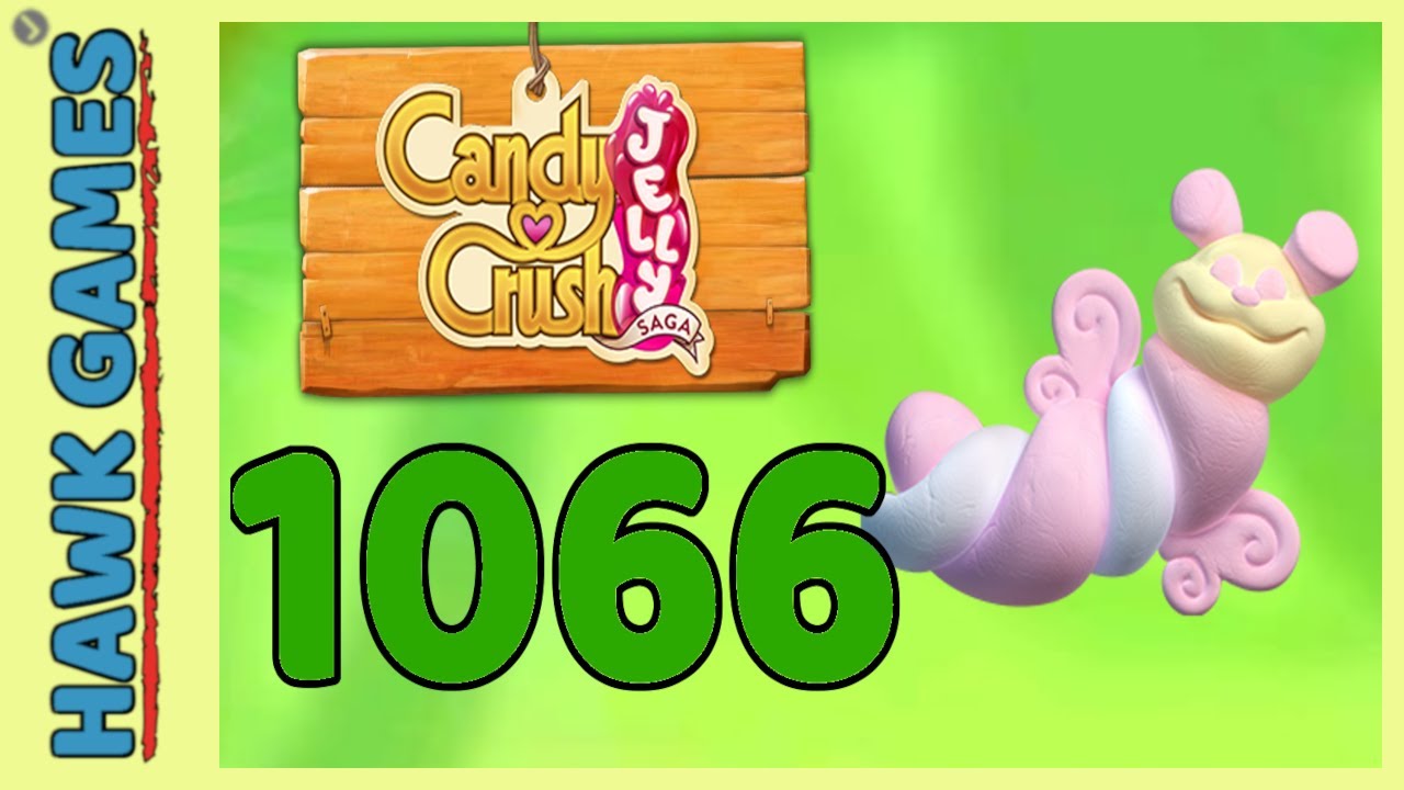 Candy Crush Jelly Saga Level 1066 (Puffler mode) - 3 Stars Walkthrough, No Boosters