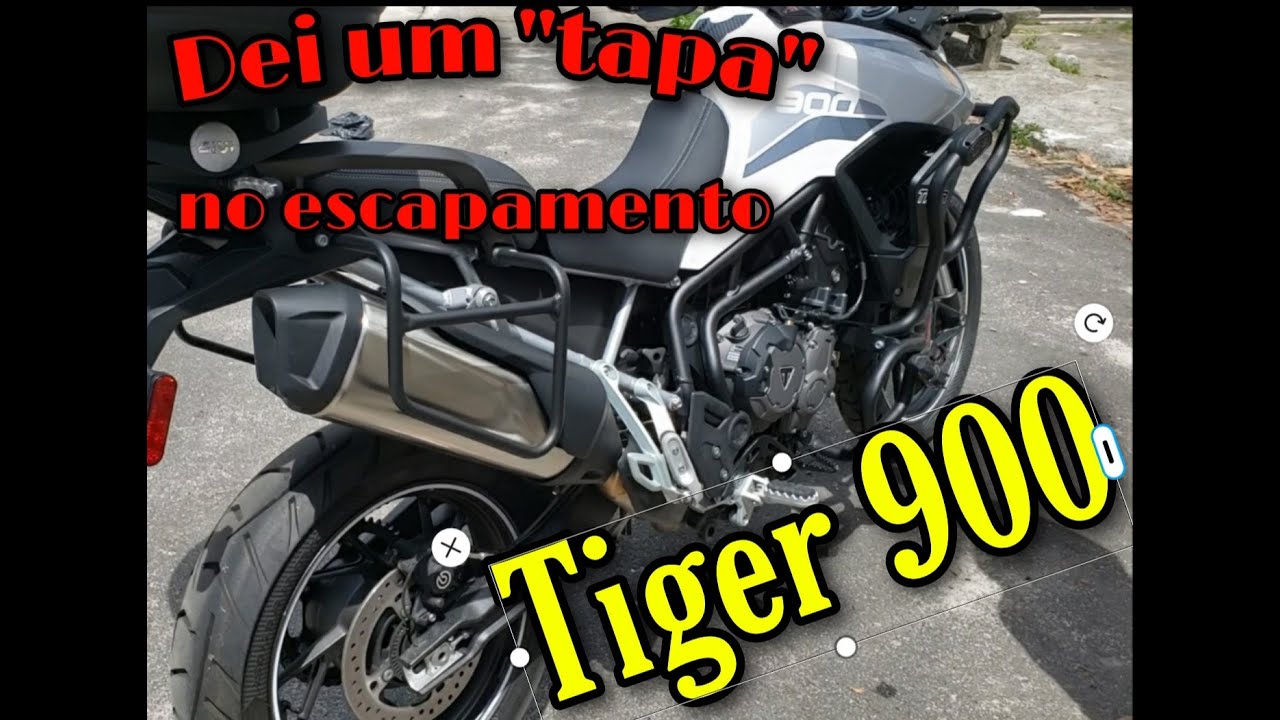 Tiger 900 - Ronco Escapamento original modificado