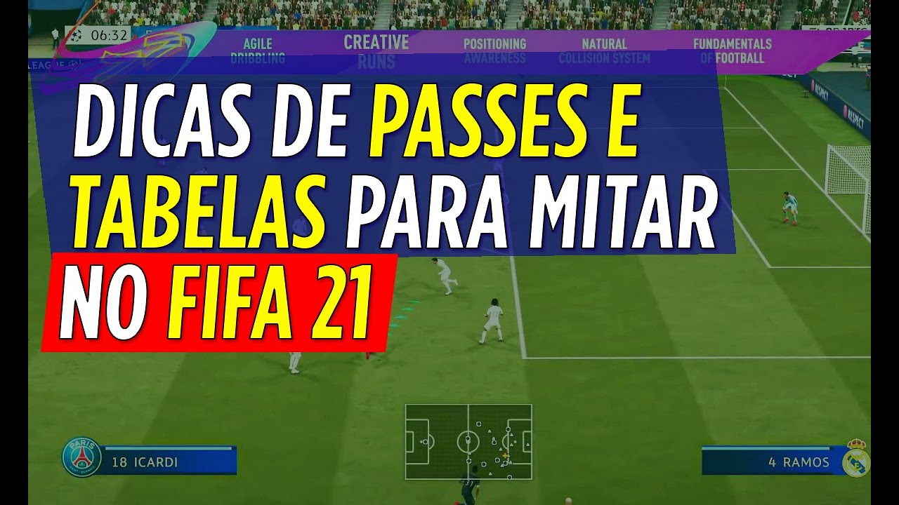 DICAS DE PASSES E TABELAS PARA MITAR NO FIFA 21