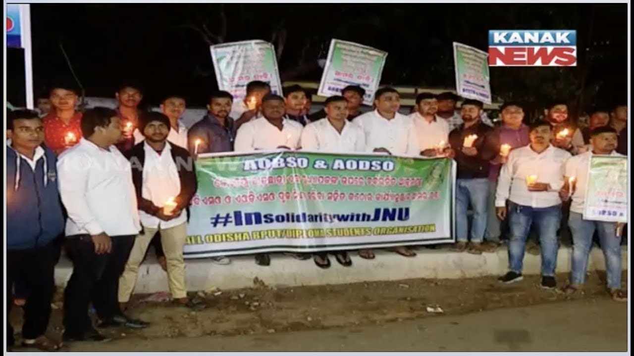 BPUT Students Union Protest Against JNU Attack Issue In BBSR