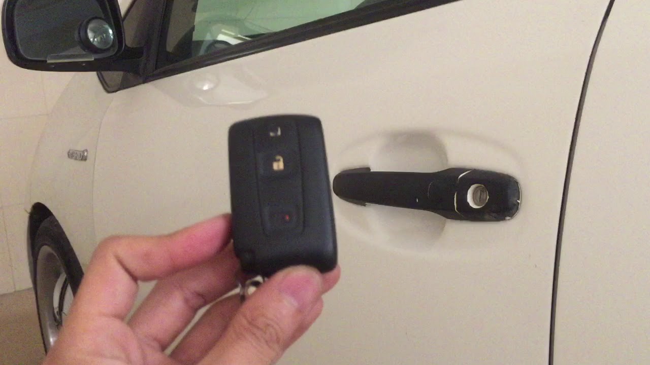 បញ្ចាអោយ Smart Key ចាក់សោស័្វយប្រវត្តិ ឡាន Prius 2004 - 2009 - How to Automatic Door Lock Smart Key