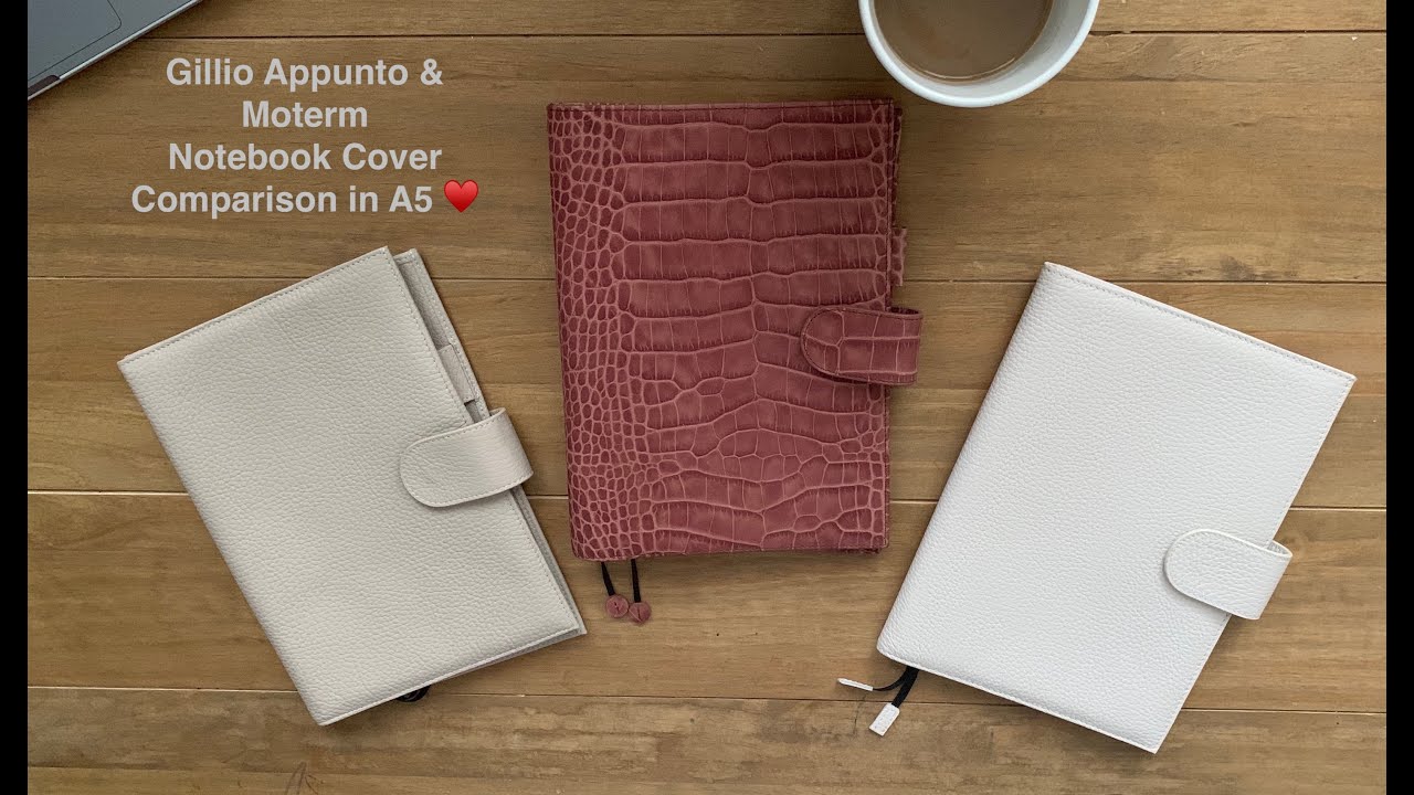 Gillio Appunto Croco & Moterm Notebook Cover Comparison in A5 ♥️
