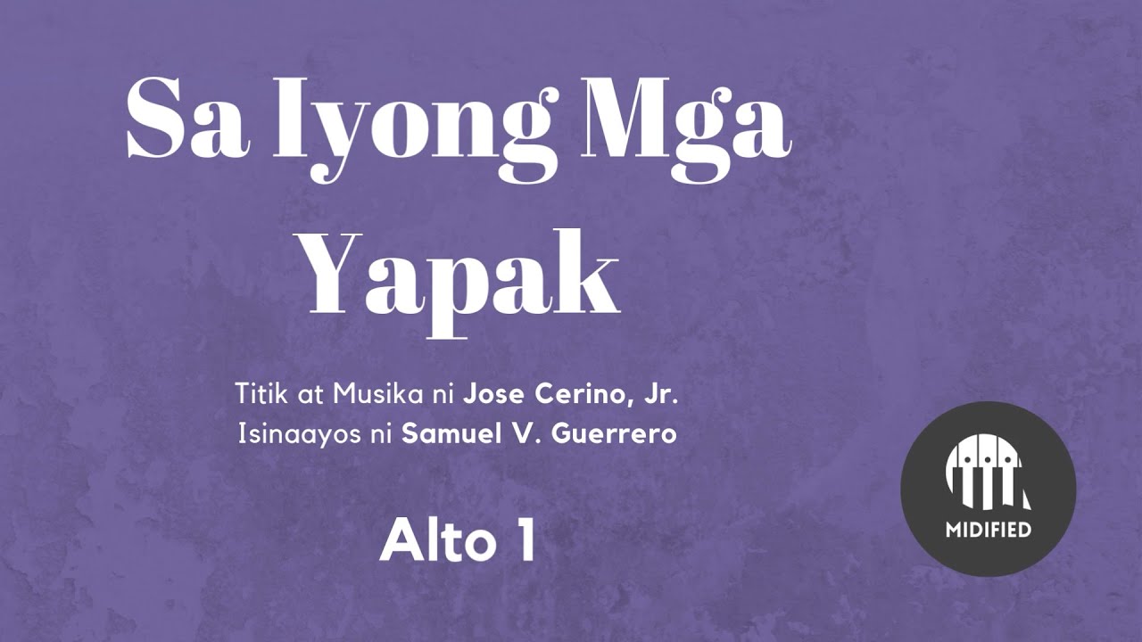 Sa Iyong Mga Yapak (Alto 1)