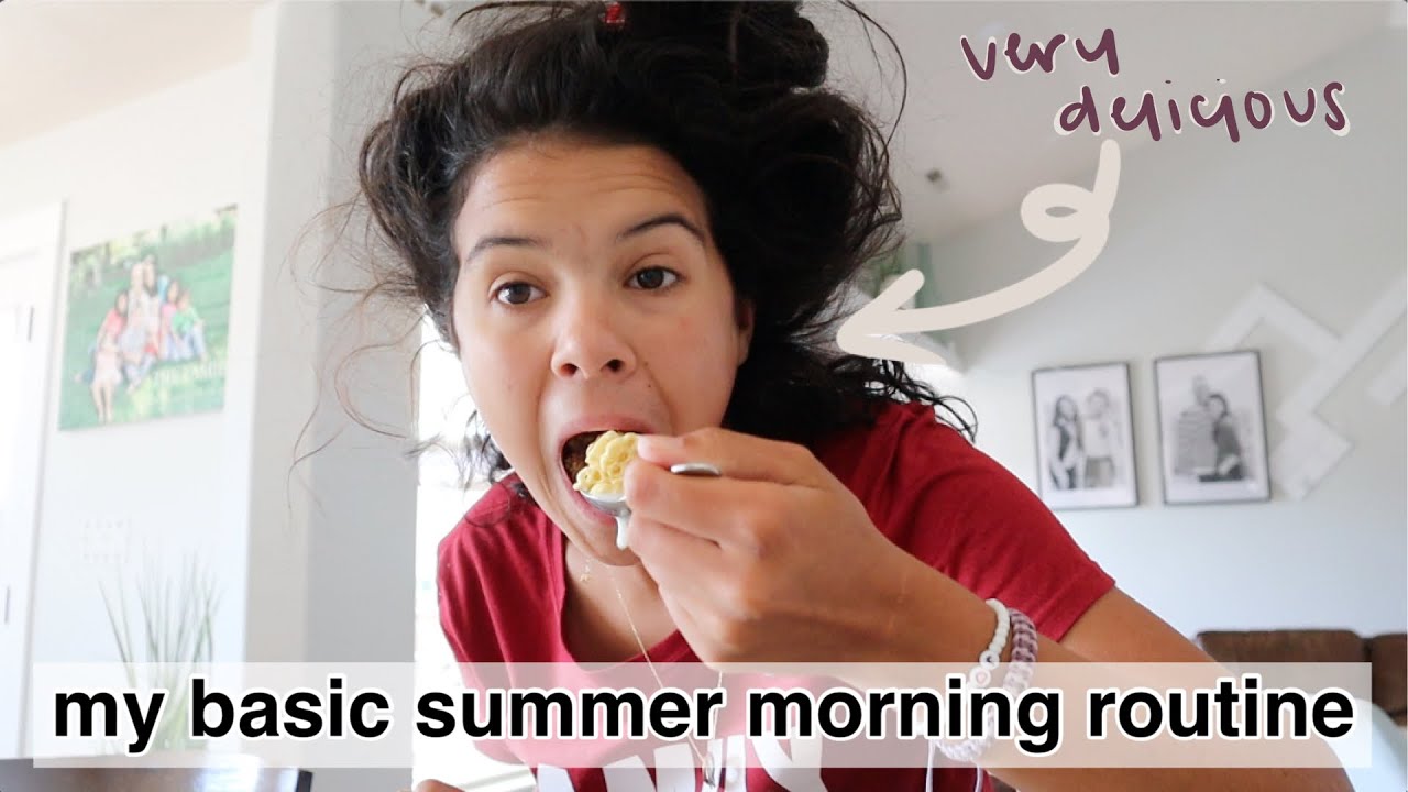 my SUMMER MORNING ROUTINE back at home!!
