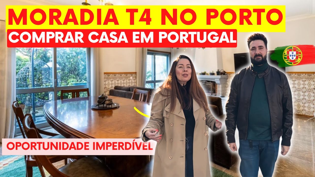 MORADIA T4 NO PORTO | Comprar Imóvel em Portugal 2024 | Oportunidade em Portugal