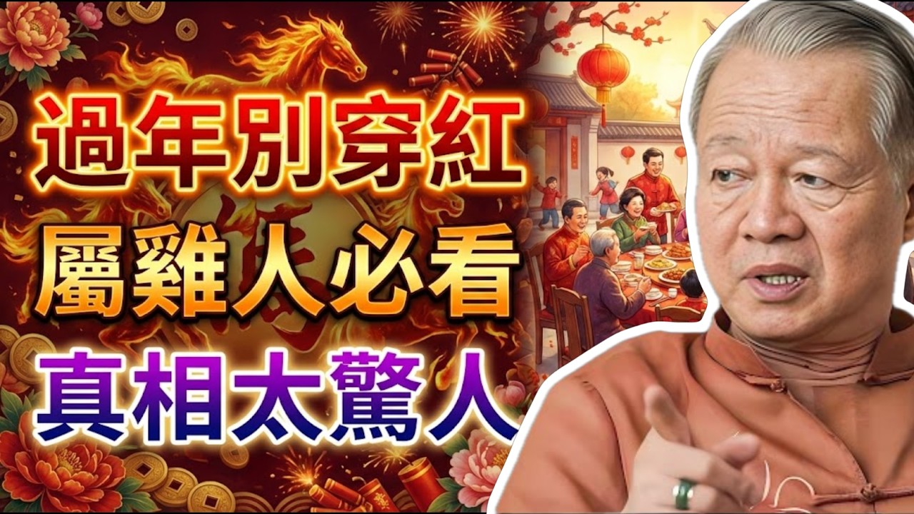屬雞人注意！大年初一千萬別穿這兩色，穿錯霉運跟一年！#曾仕強 #易經 #人生智慧 #命理 #國學 #正能量 #十二生肖 #屬雞 #改運 #新年禁忌 #五行