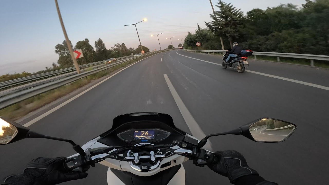 HONDA PCX 125 2022 - İSTİNYE PARK - OPTİMUM AVM YOLU GÜN BATIMI MOTOVLOG / GÜZEL BİR YOLCULUK...