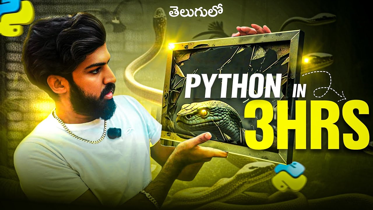 2025 Python Full Course in Telugu | Free Notes, Practice Questions & Interview Questions