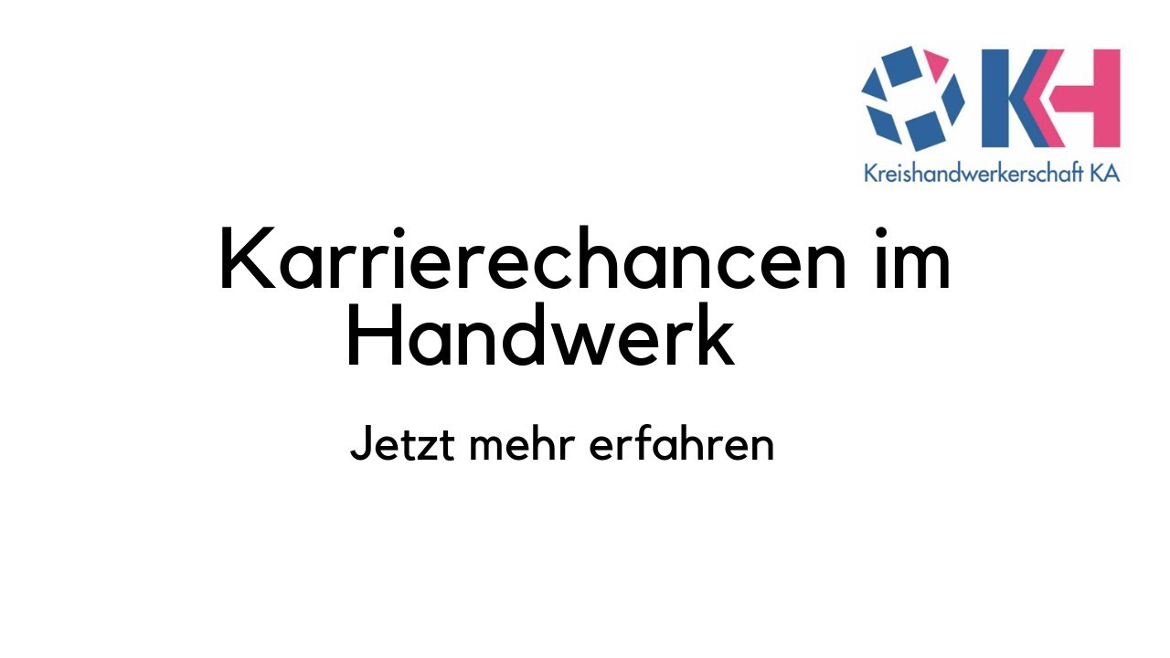 Deine Karrierechancen im Handwerk