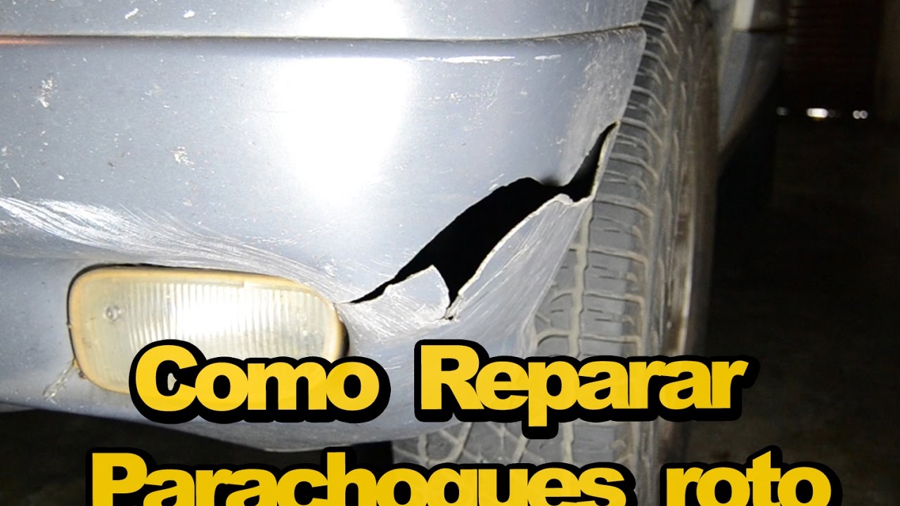 》 Como reparar parachoques con fibra de vidrio / Arreglar golpe en el coche