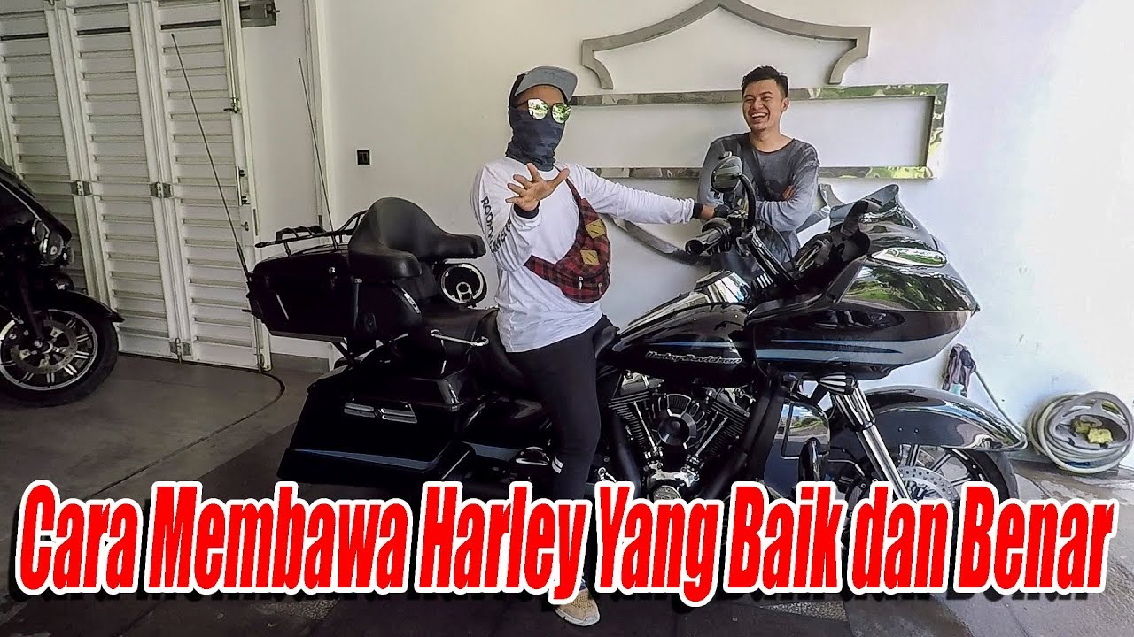 BELAJAR BAWA HARLEY DAVIDSON - NCENG ENGGA MAU TURUN DARI MOTOR !!!