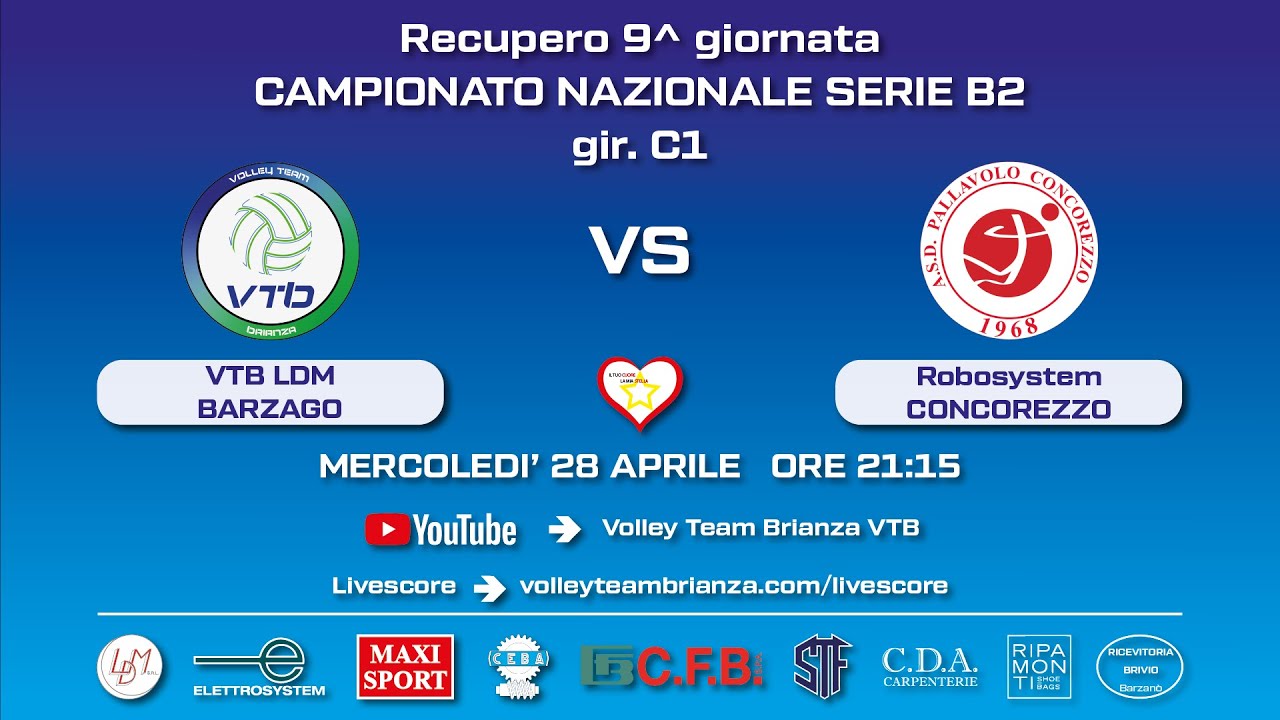 Serie B2: VTB LDM Barzago vs Robosystem Concorezzo