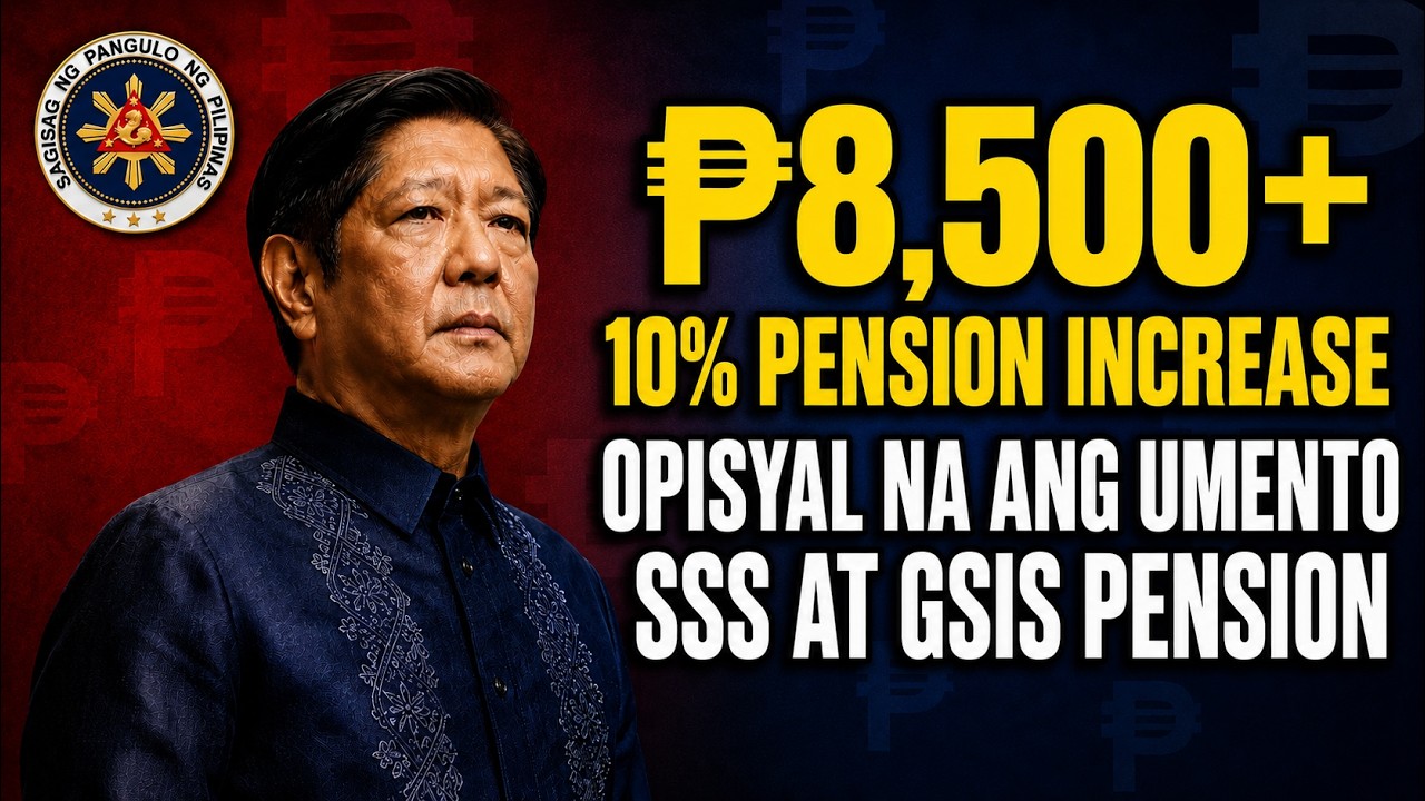 🔥 OFFICIAL NA! SSS at GSIS Pension Hike JUNE 2026 &mdash; ₱8,500 Bagong Iskedyul + Sino ang Matatanggap?