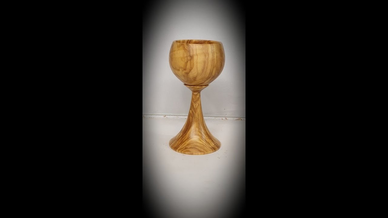 Woodturning - Olive Wood Goblet