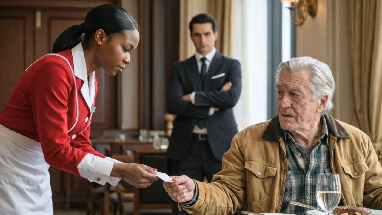 Undercover Billionaire Orders Steak — Black Waitress Hands Him a Note That Changed His Decision