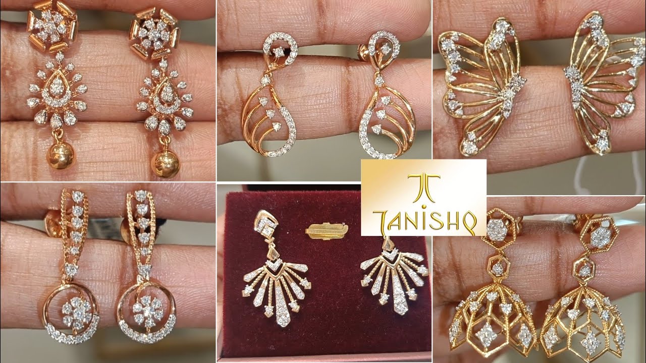 Tanishq Latest Diamond Earrings Collection||