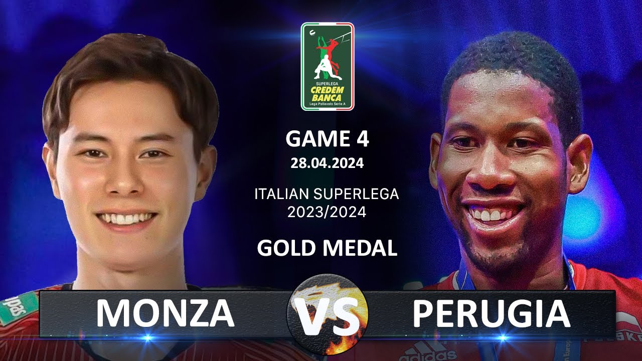 Gold Medal Matches of Italian Volleyball SuperLega 2023/2024 | Monza vs Perugia