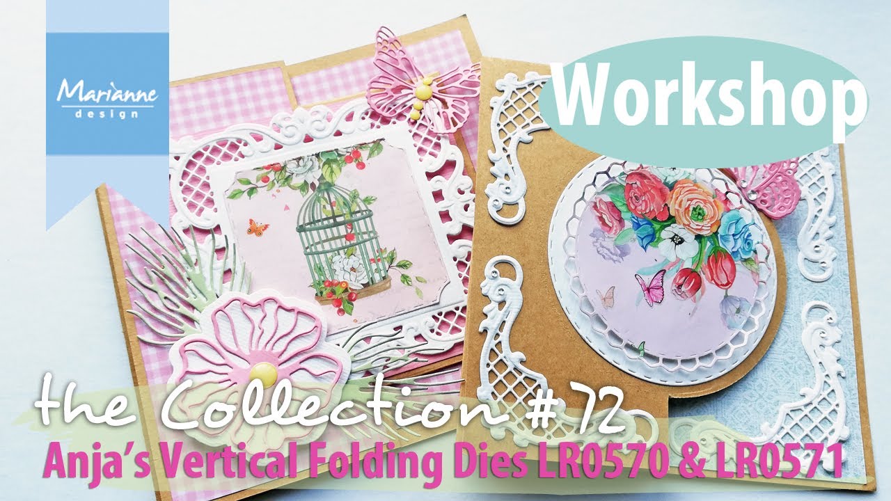 Workshop | the Collection #72: Beautiful vertical folding cards by Anja | Create a Card
