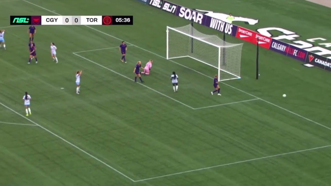 Calgary WILD FC GK Stephanie Bukovec Saves